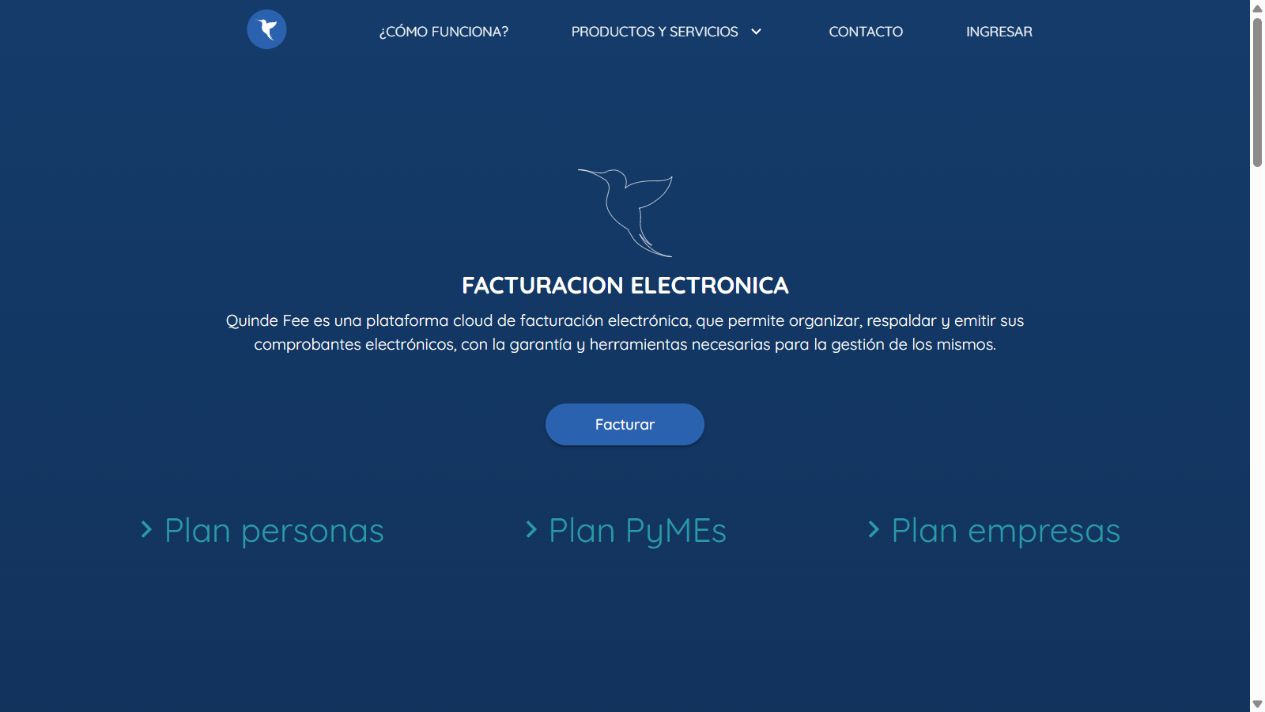 Quinde Fee — Facturación electrónica